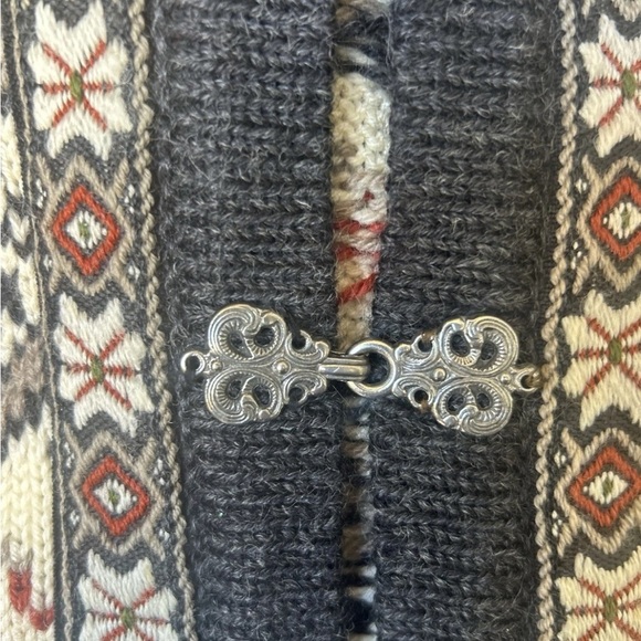 Dale Of Norway Fair Isle Nordic Wool Cardigan Clasp Sweater Men’s Small (Unisex) - Picture 10 of 12